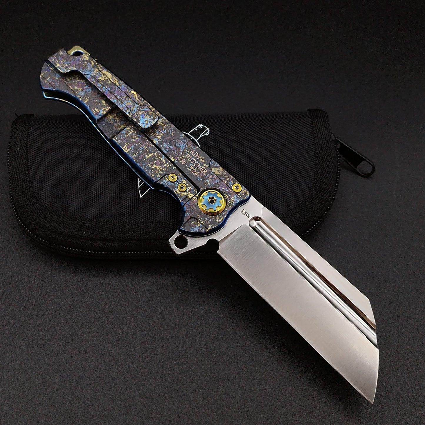 ADV Butcher Titanium Dazzle Finish, Laser Art 2