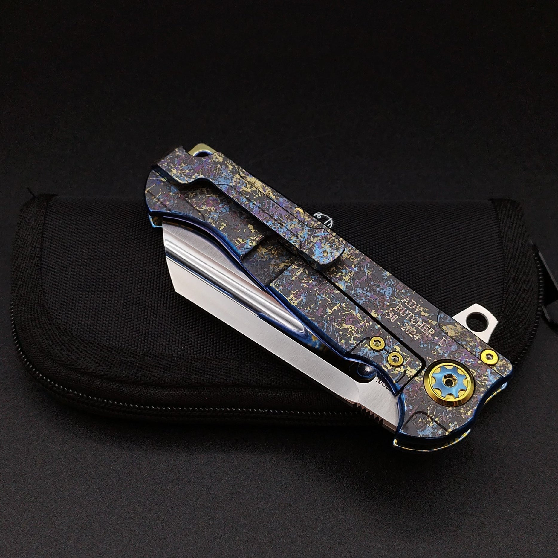ADV Butcher Titanium Dazzle Finish, Laser Art 4