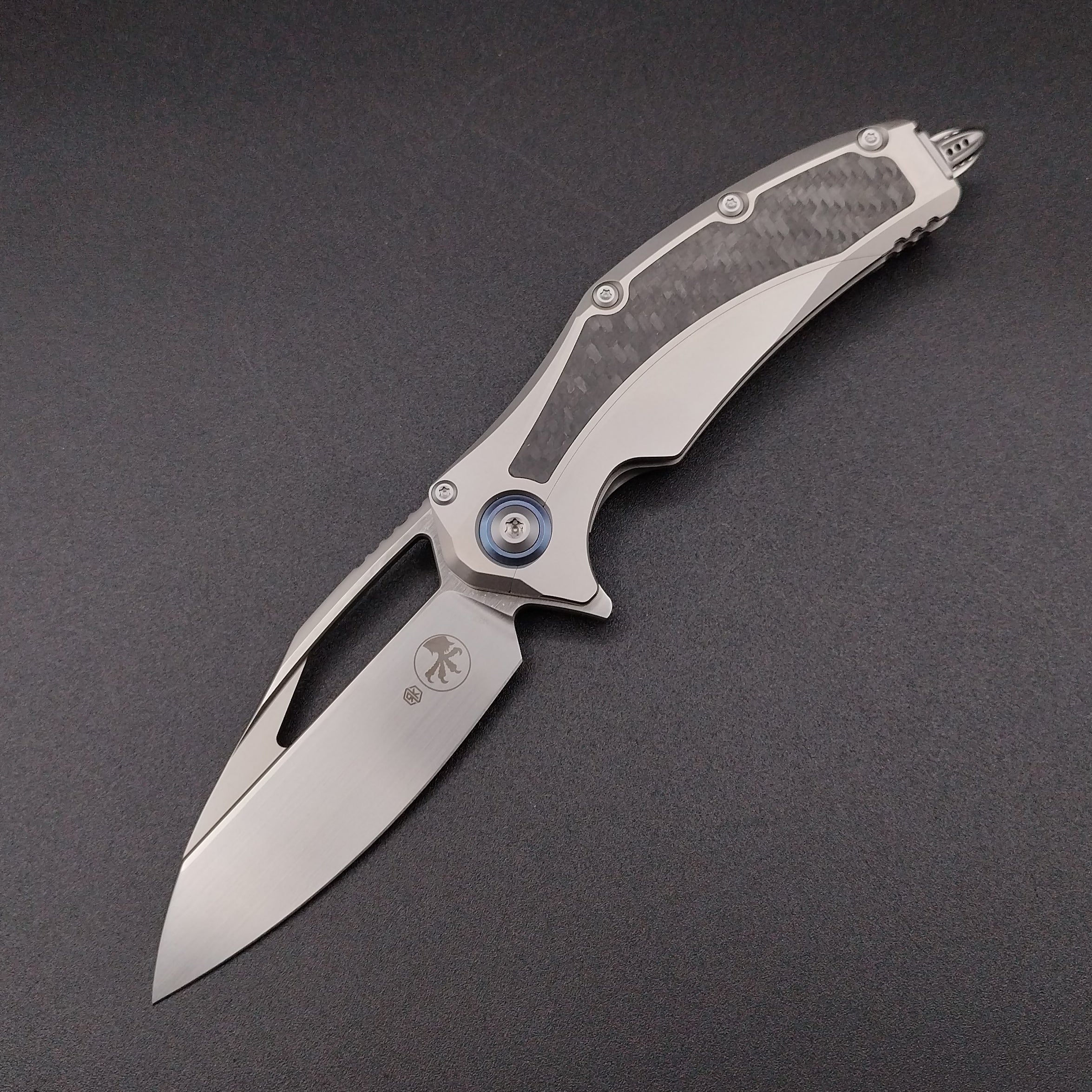 Microtech Knives Matrix Framelock CF EDC pocket folding knife – knifeaddict