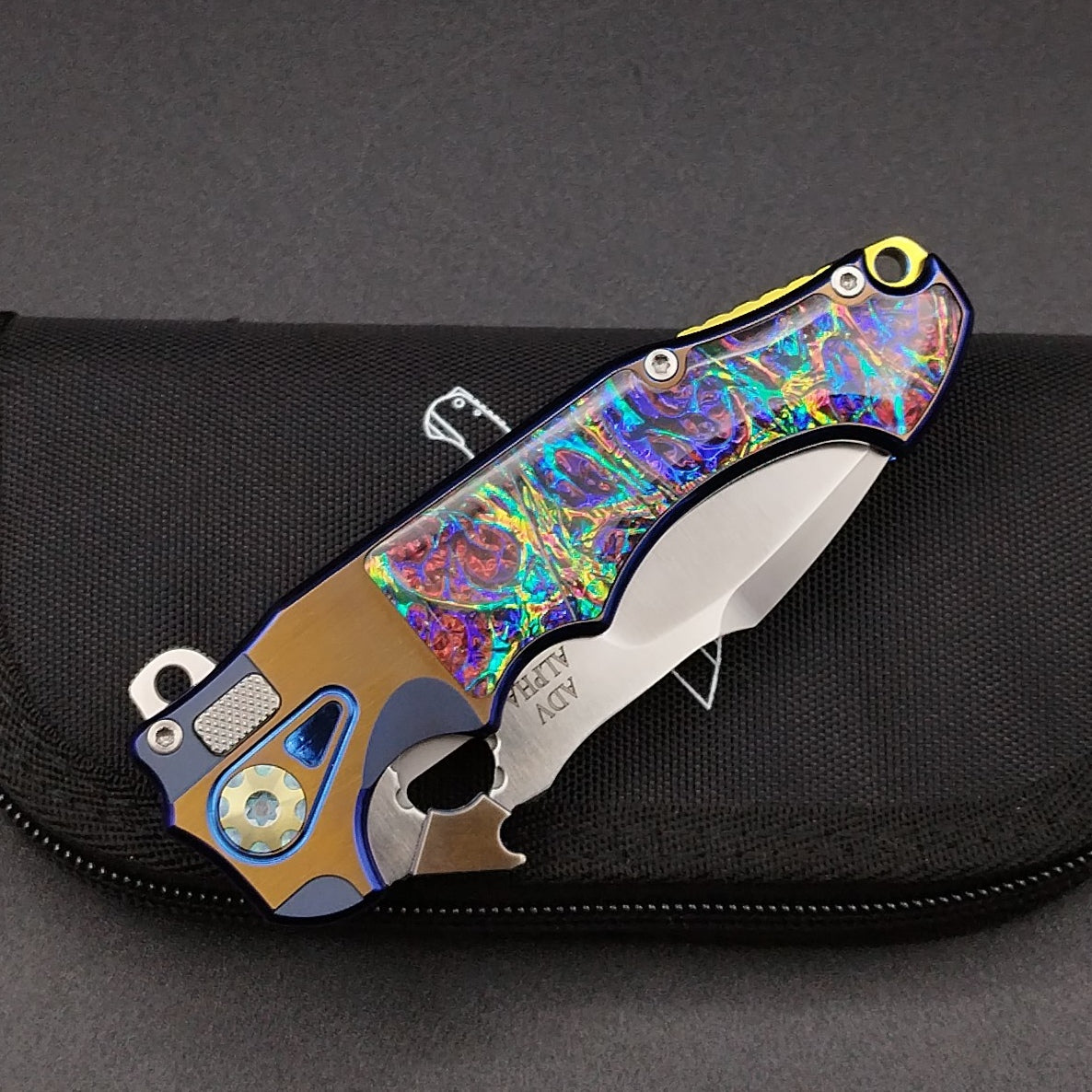 ADV Mini Alpha-S Gold and Blue, Multi Color Inlays 3