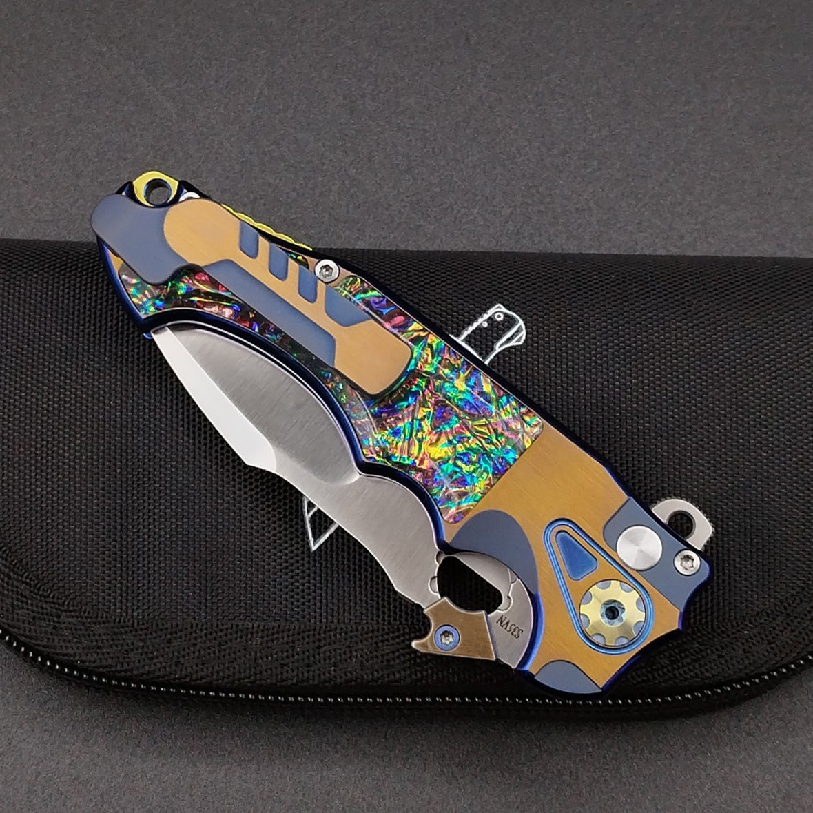 ADV Mini Alpha-S Gold and Blue, Multi Color Inlays 4