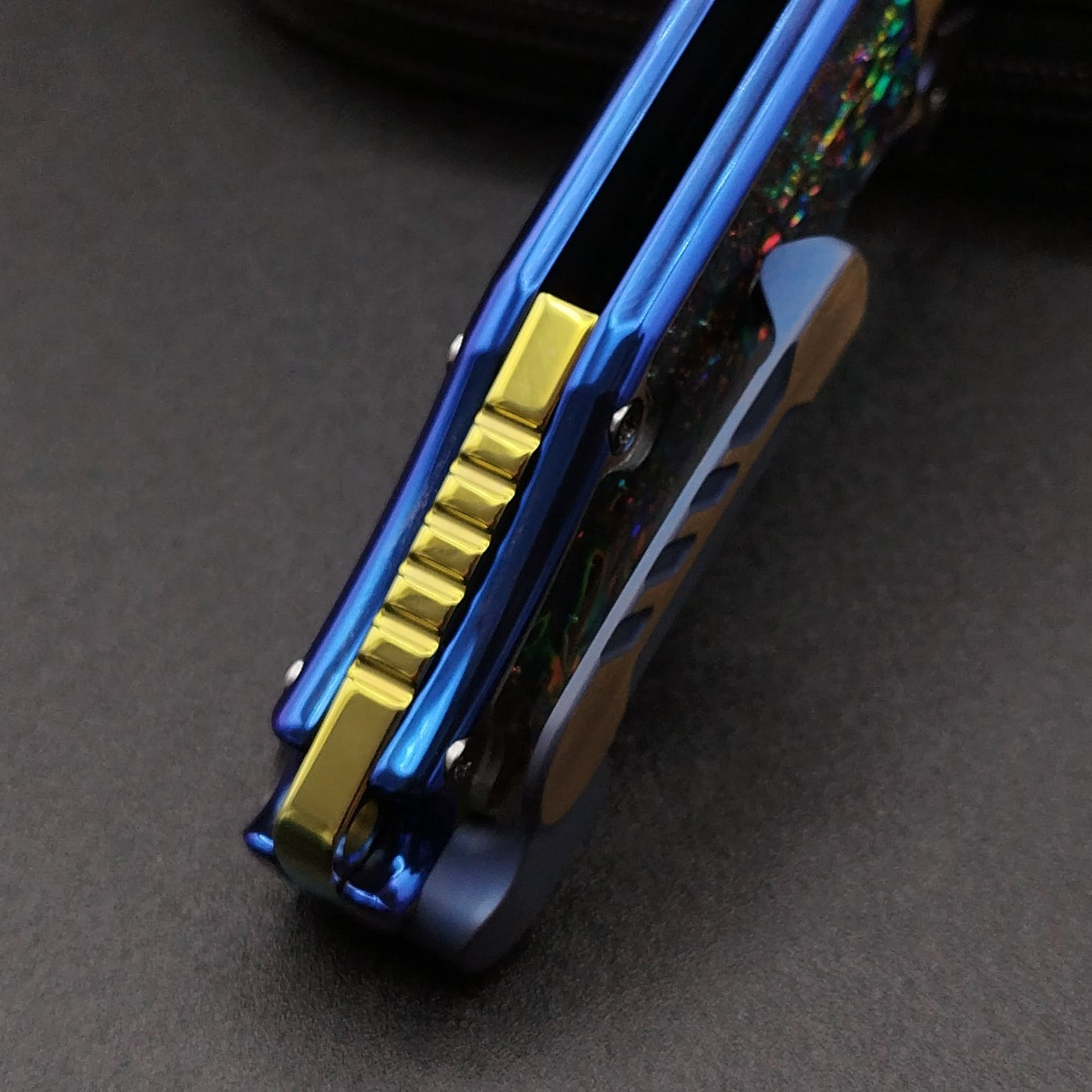 ADV Mini Alpha-S Gold and Blue, Multi Color Inlays 5