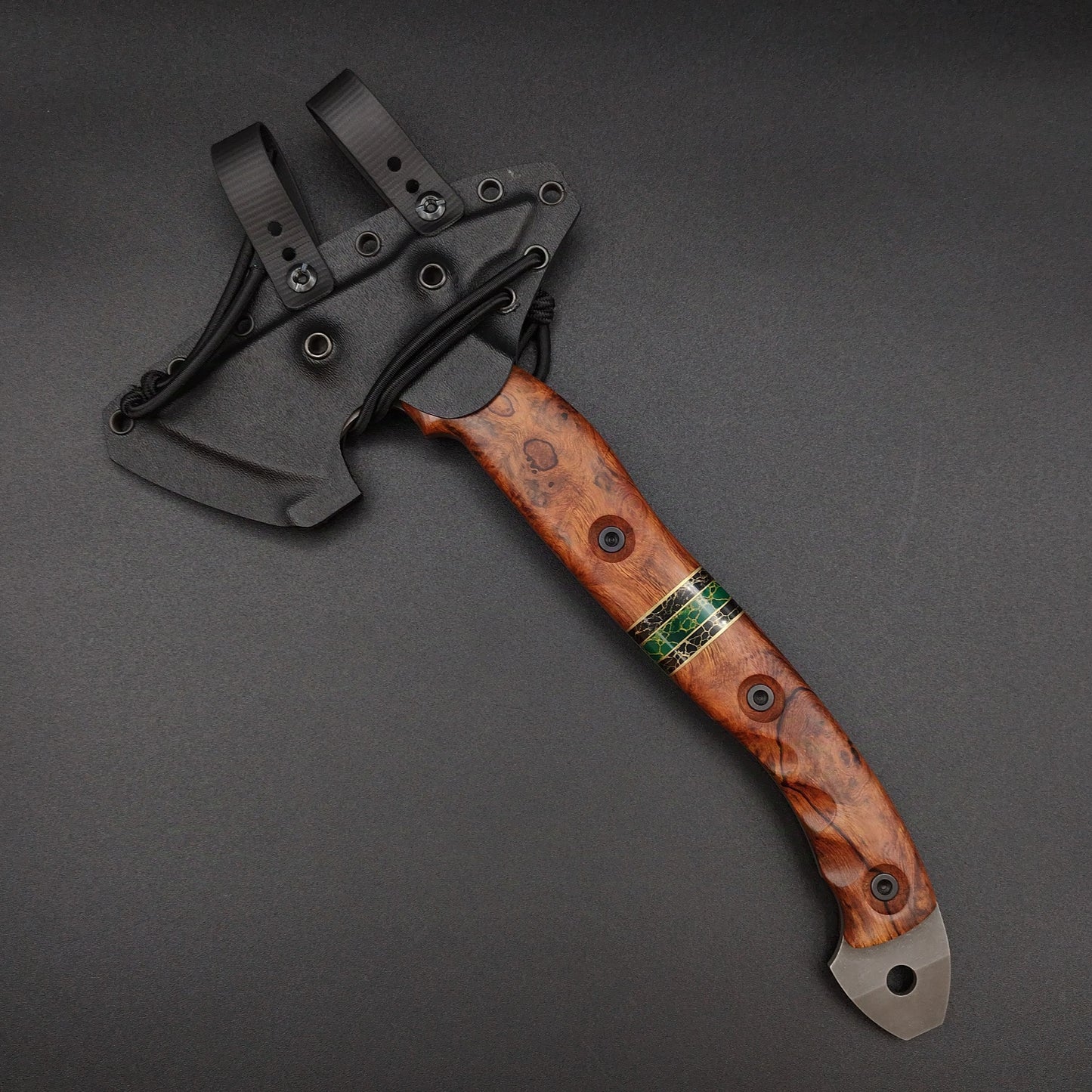 Half Face Blades Bleeding Heart Hawk Desert Ironwood, Arizona Jade 6