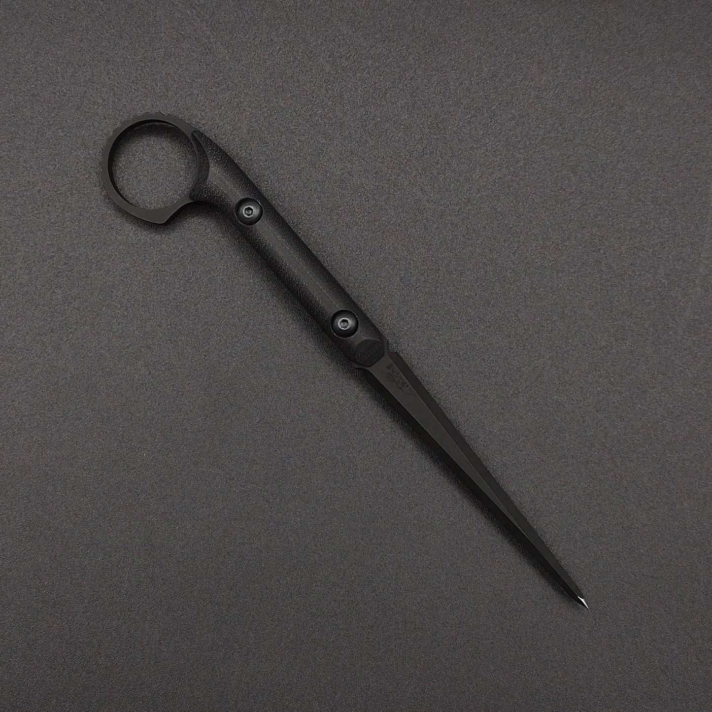 Half Face Blades Ring Cardiac Spike Black G10 armor black Cerakote 1
