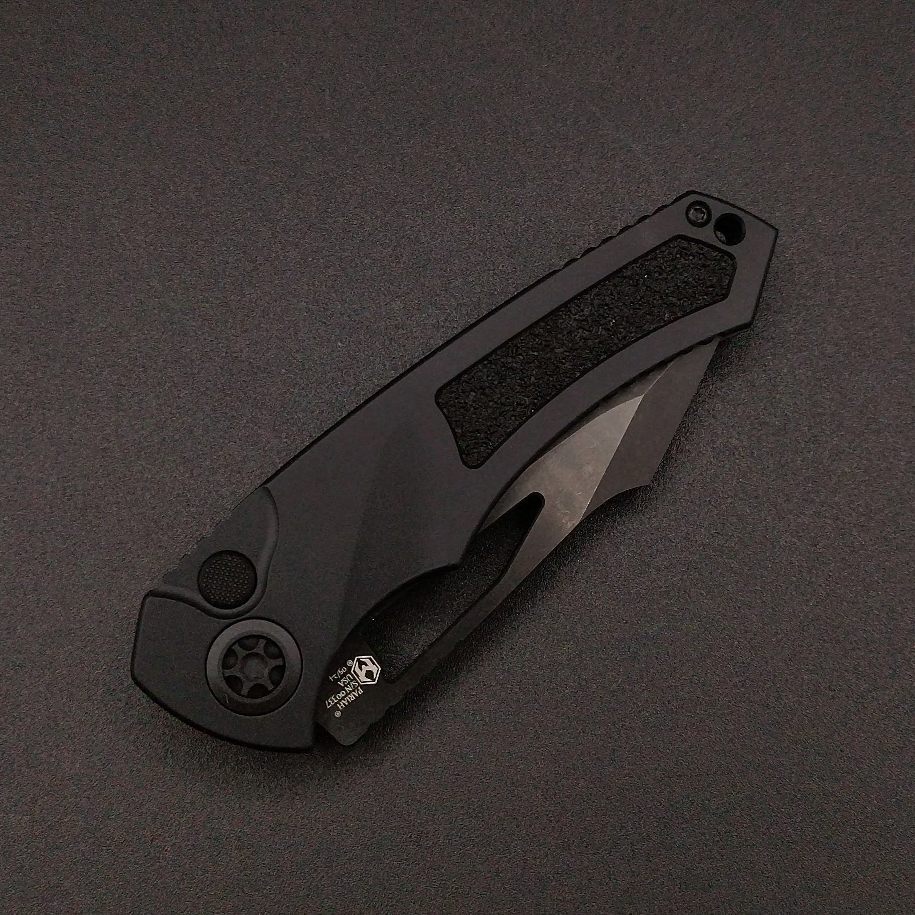 Heretic Knives Pariah Button Lock DLC Partially Serrated 3
