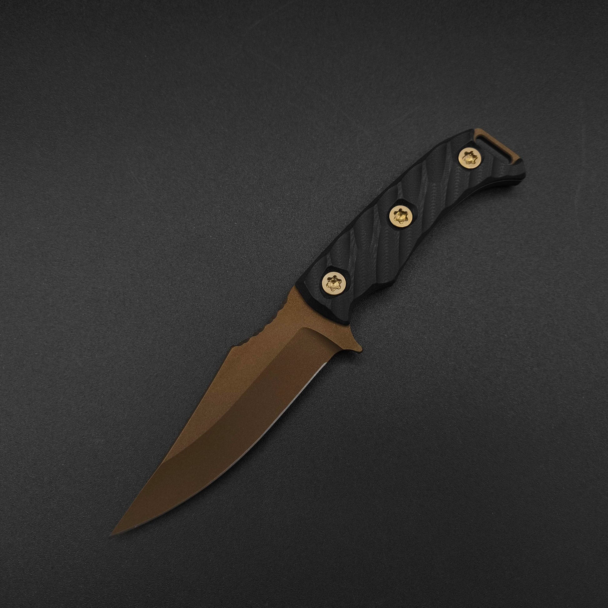 Half Face Blades Tosahwi Black G10 Midnight Bronze Cerakote 2
