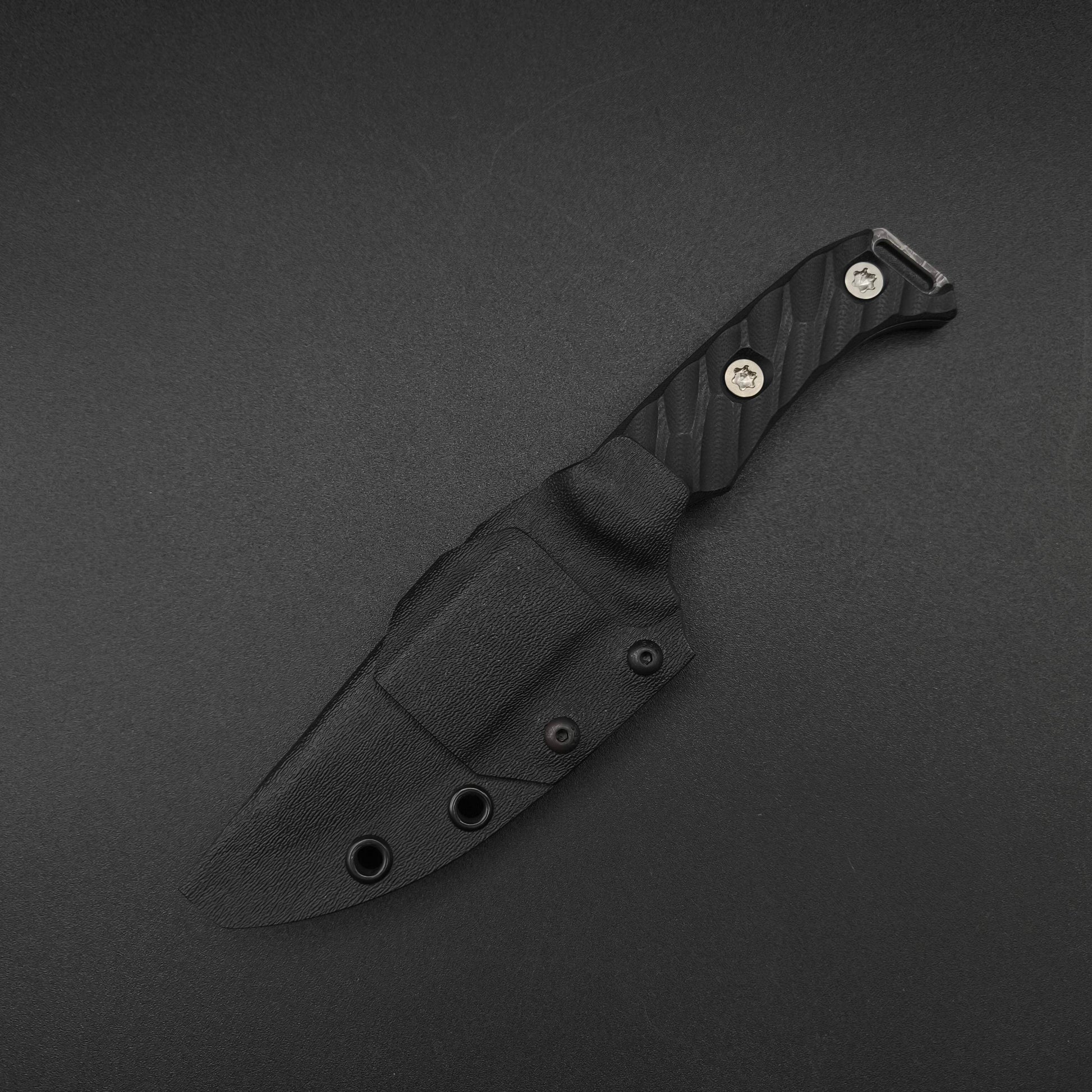 Half Face Blades Ishi Black G10 Acid Splash 4