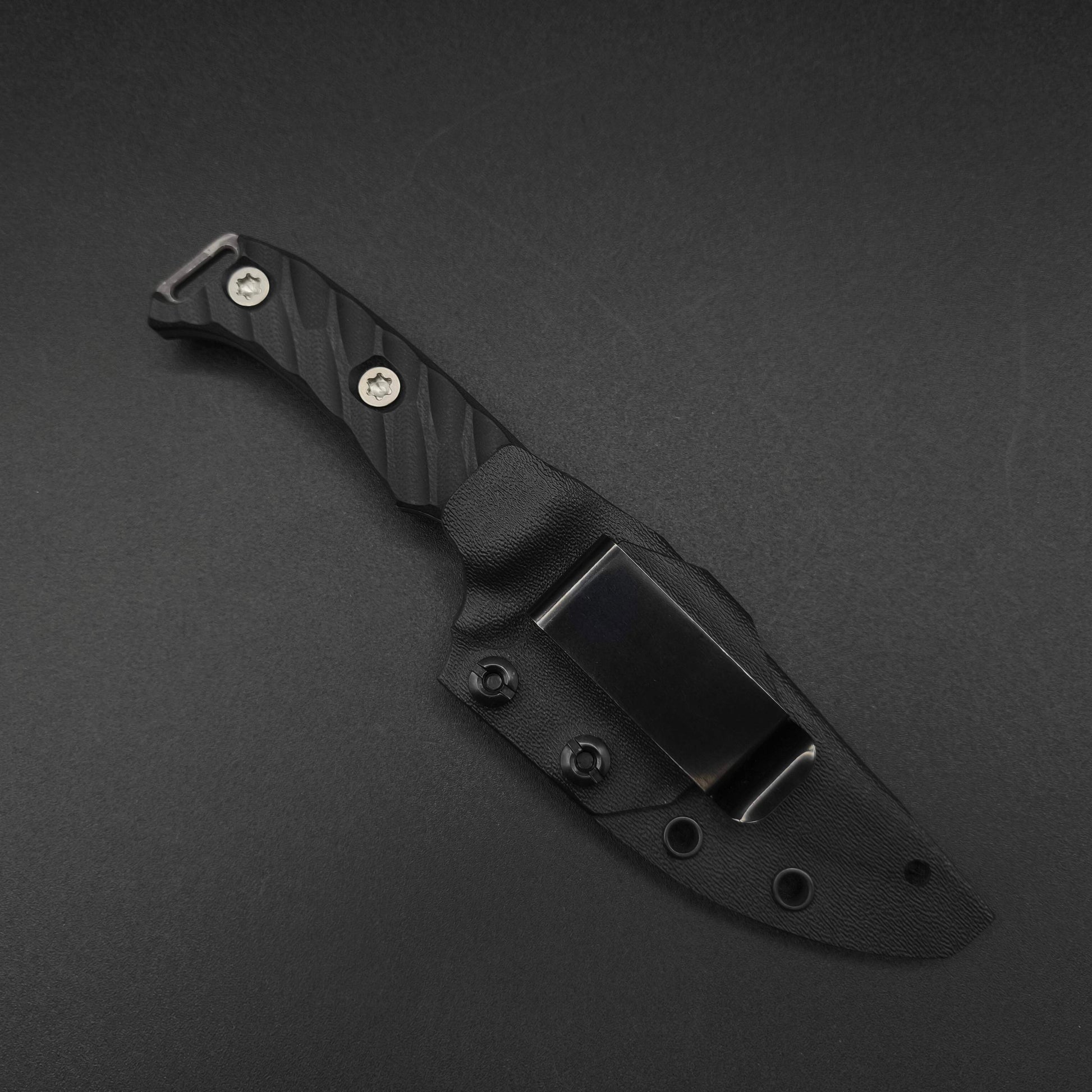 Half Face Blades Ishi Black G10 Acid Splash 5
