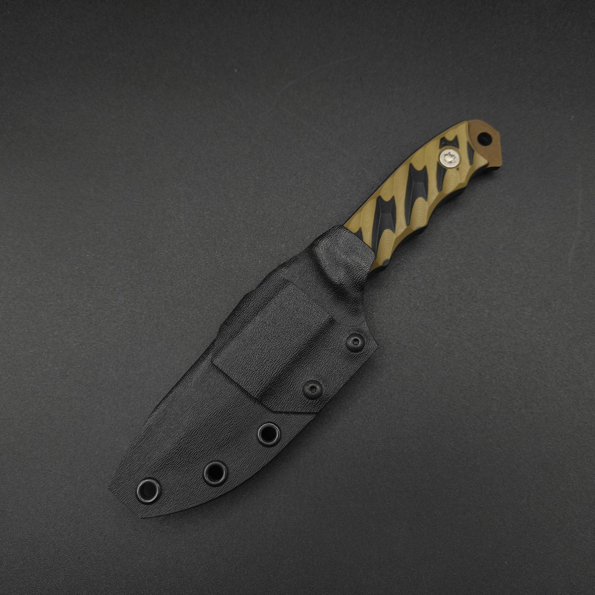 Half Face Blades Disaster Jr Black and OD Green G10, Midnight Bronze cerakote 4
