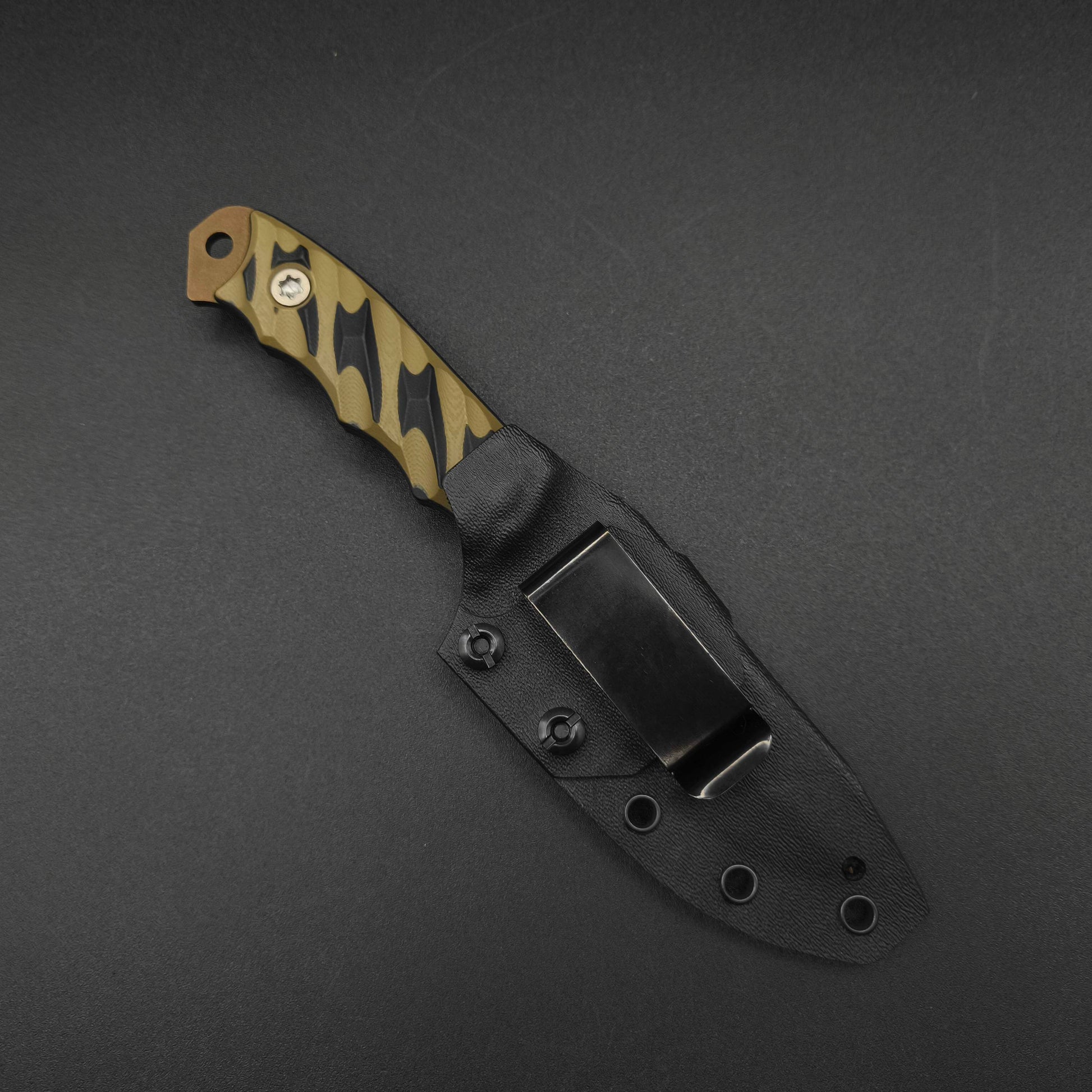 Half Face Blades Disaster Jr Black and OD Green G10, Midnight Bronze cerakote 5