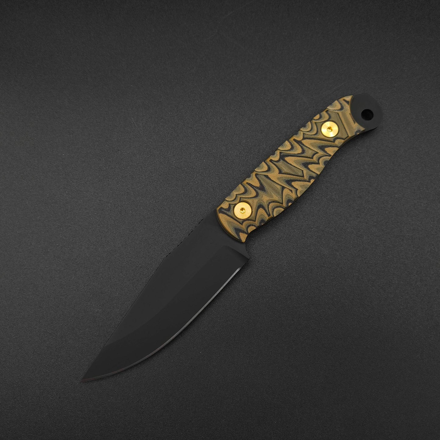 Half Face Blades Crow Scalper Camo G10, Armor Black Cerakote 2