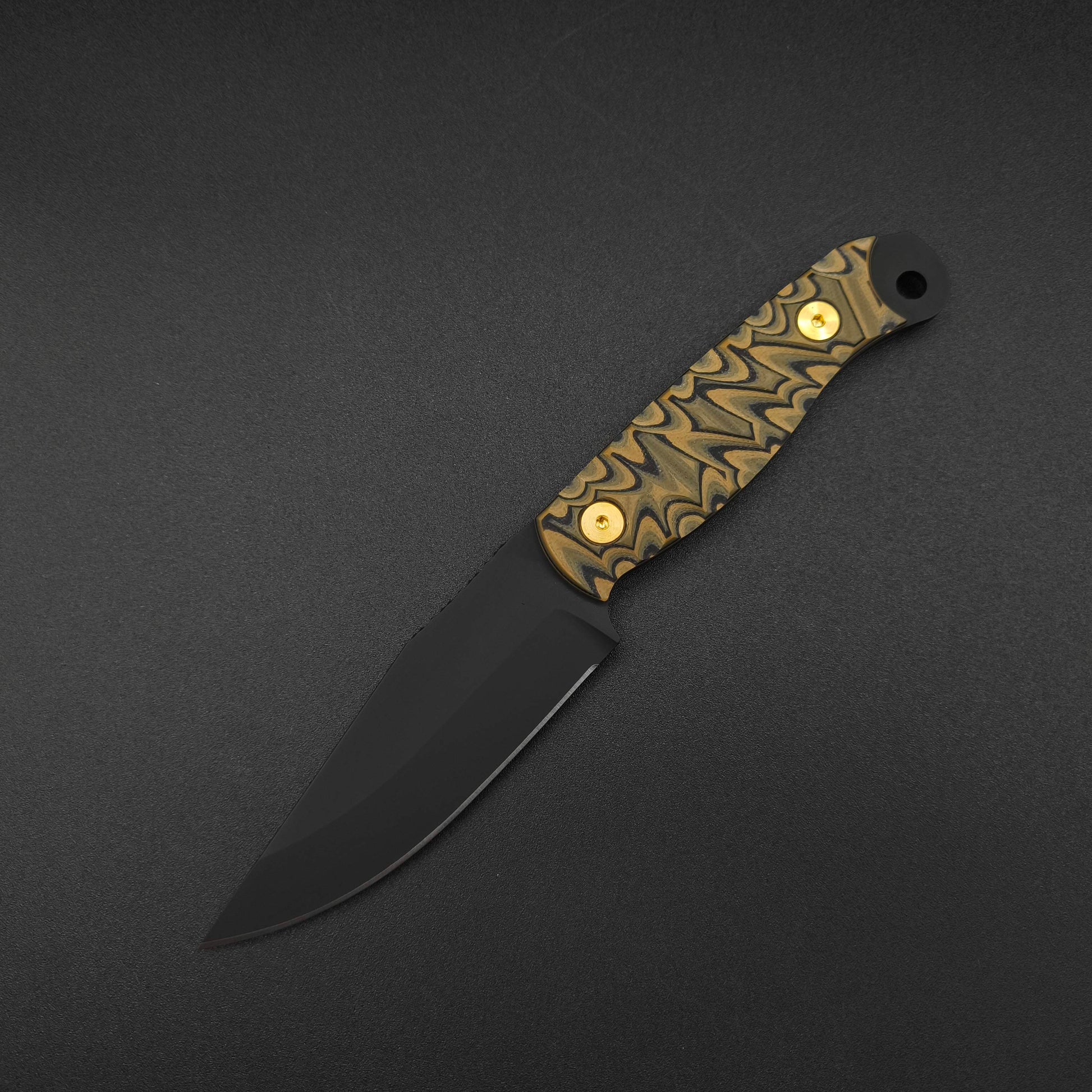 Half Face Blades Crow Scalper Camo G10, Armor Black Cerakote 2