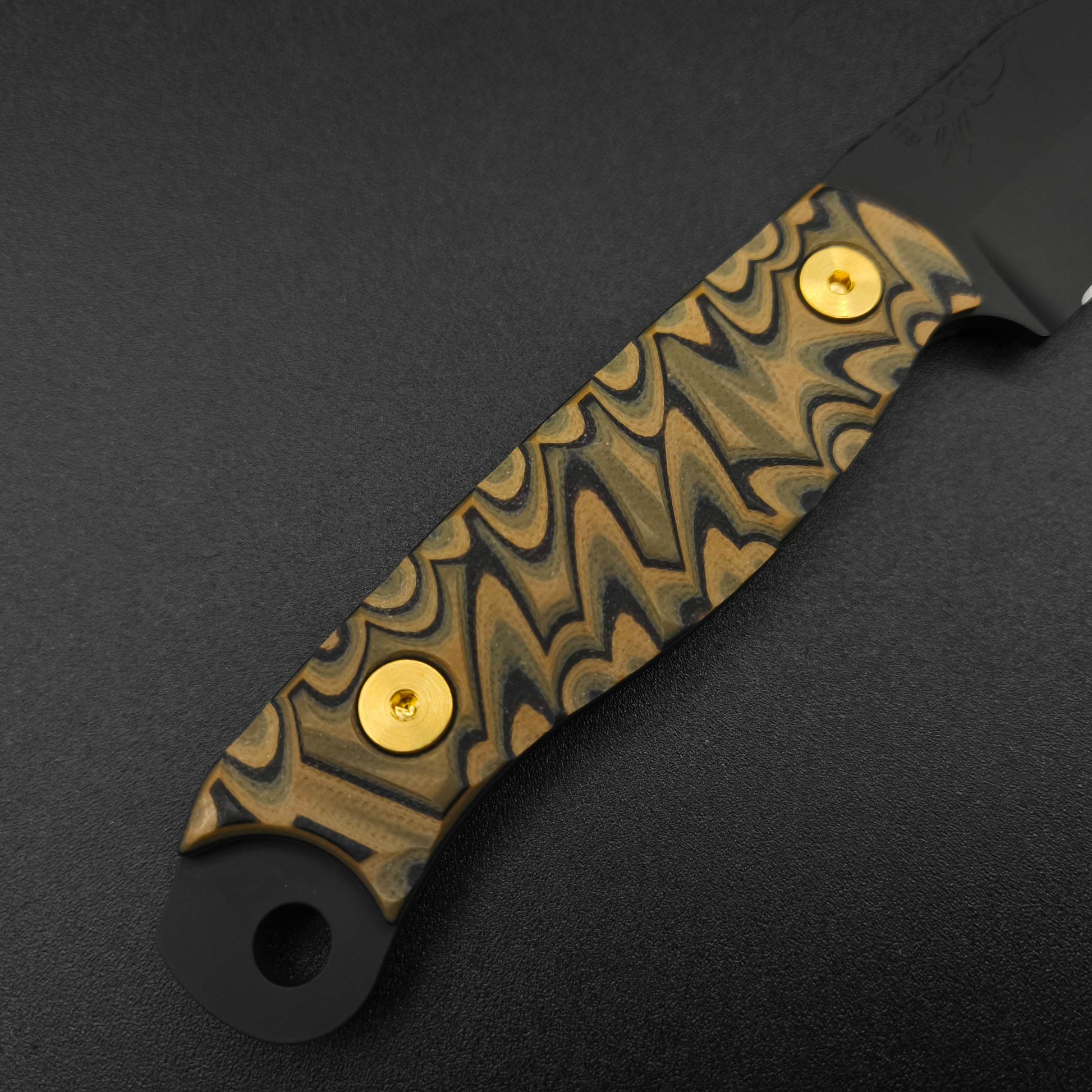 Half Face Blades Crow Scalper Camo G10, Armor Black Cerakote 4