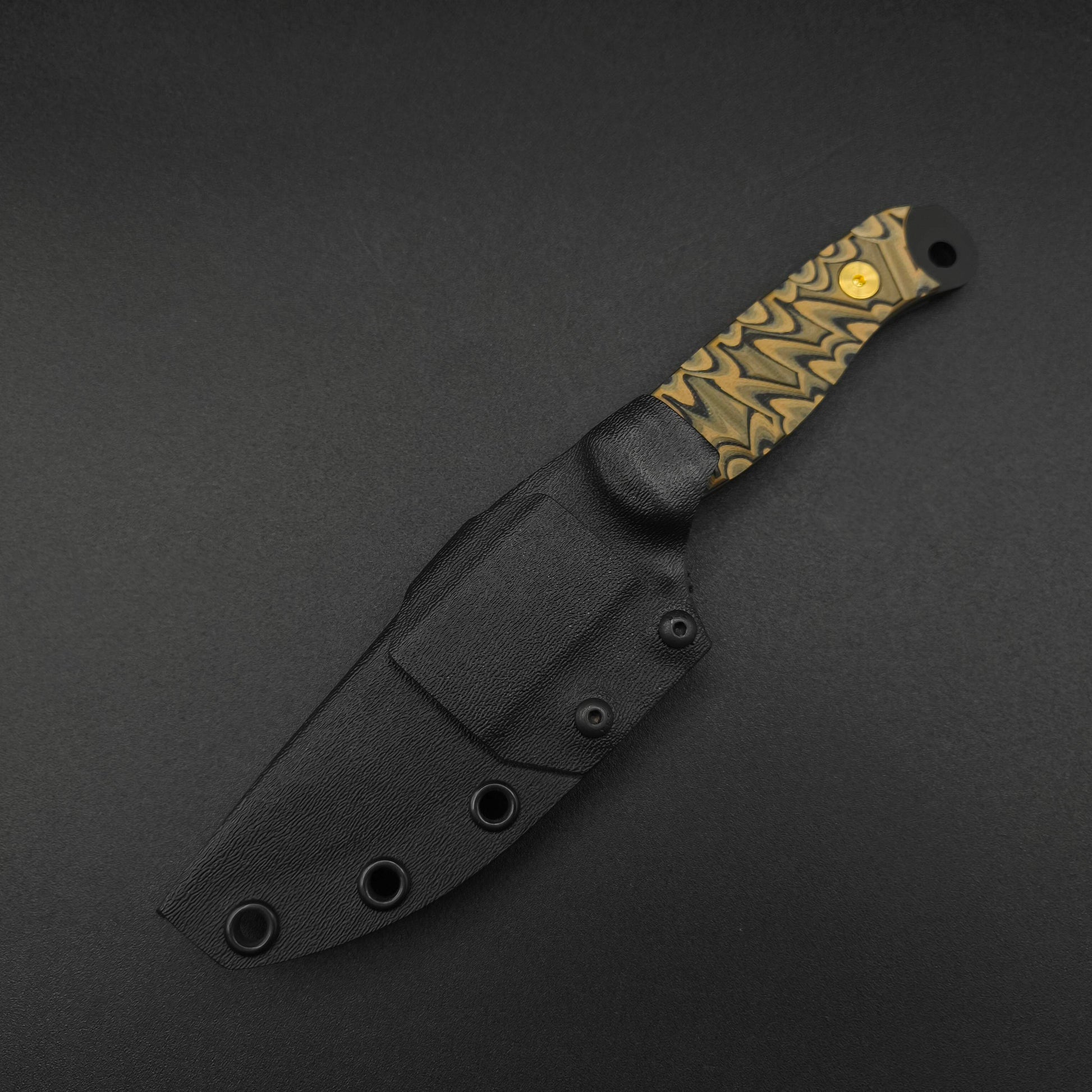 Half Face Blades Crow Scalper Camo G10, Armor Black Cerakote 5