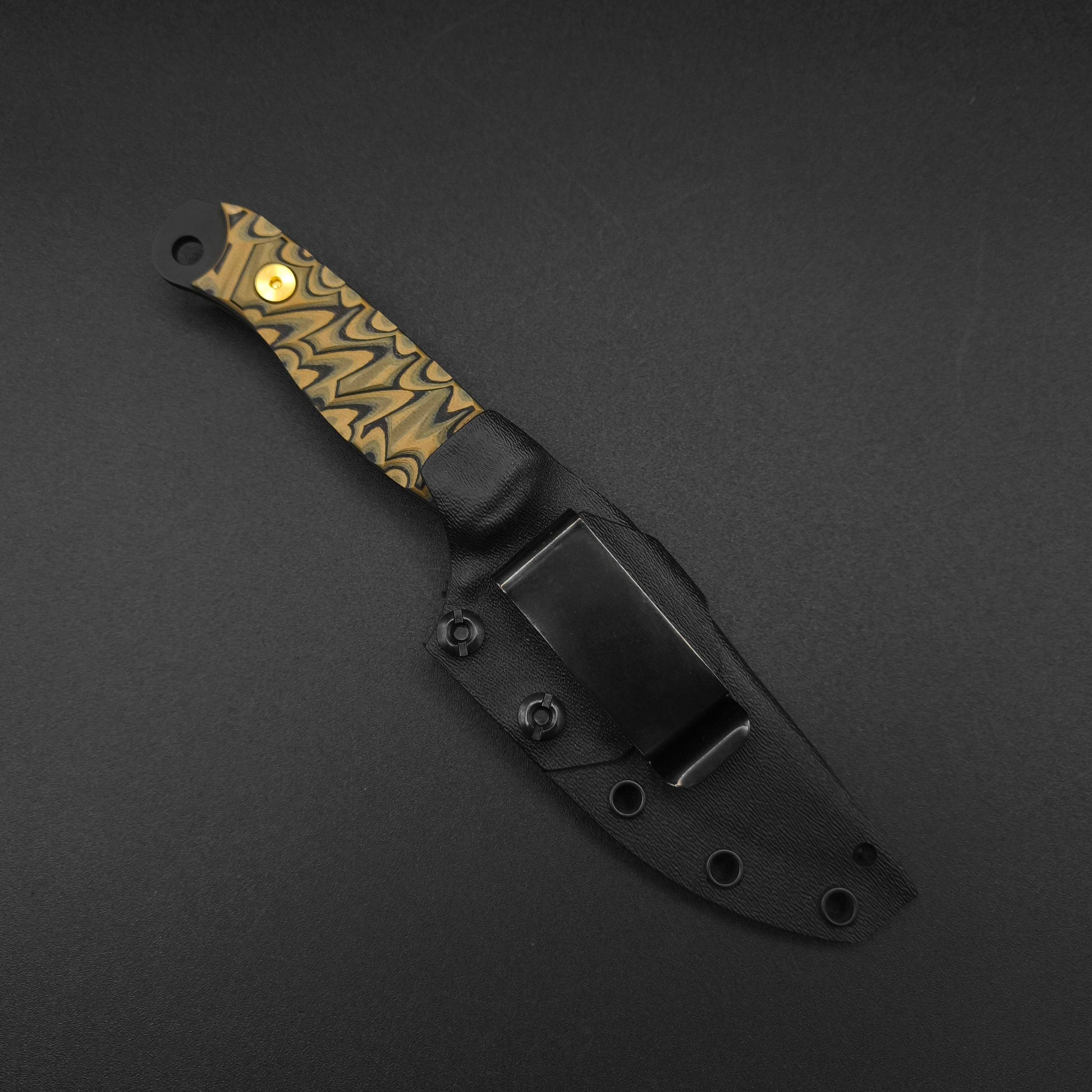 Half Face Blades Crow Scalper Camo G10, Armor Black Cerakote 6