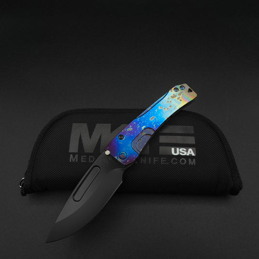 Medford Slim Midi Black DLC DP, Solar Flare Handle, S45VN 1