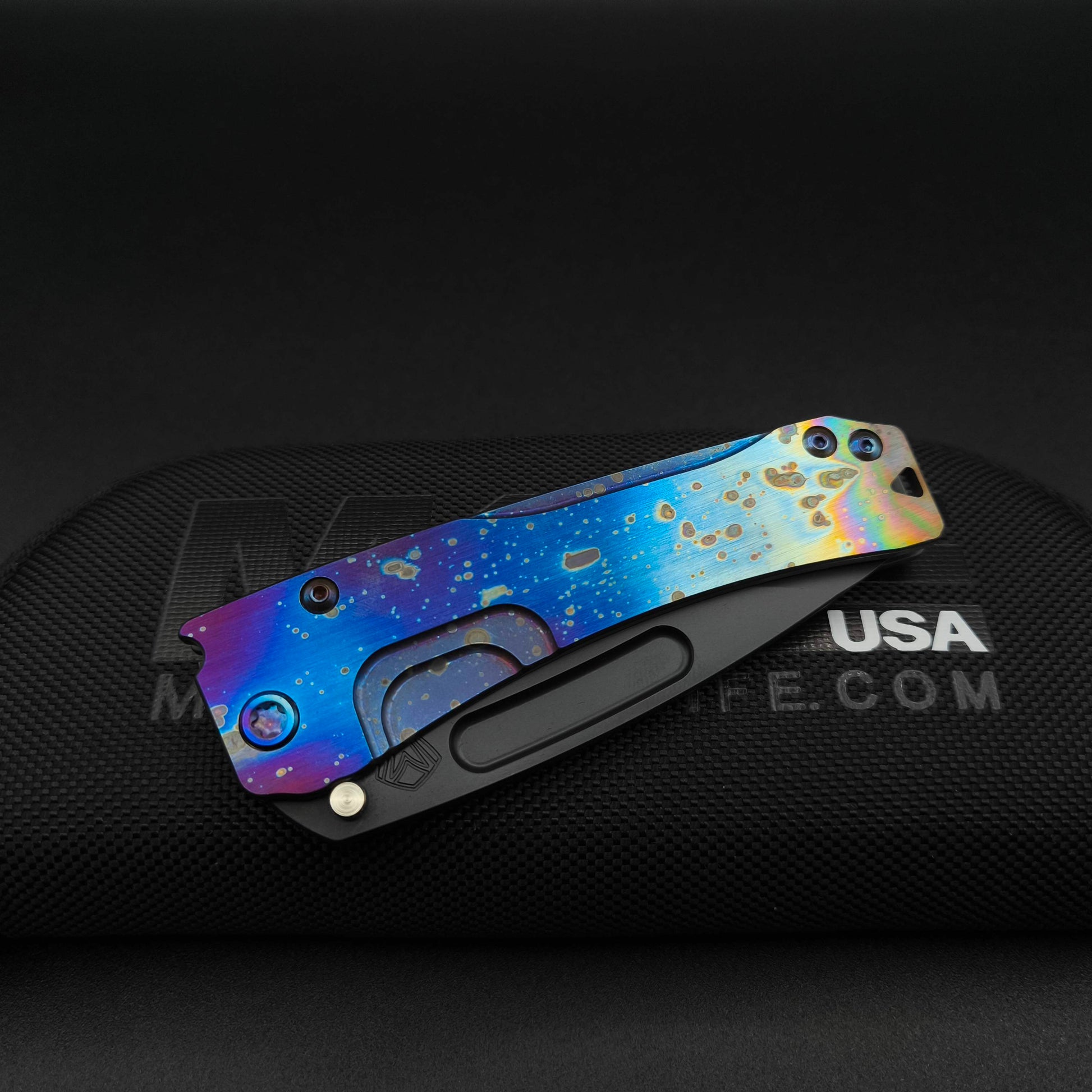 Medford Slim Midi Black DLC DP, Solar Flare Handle, S45VN 3