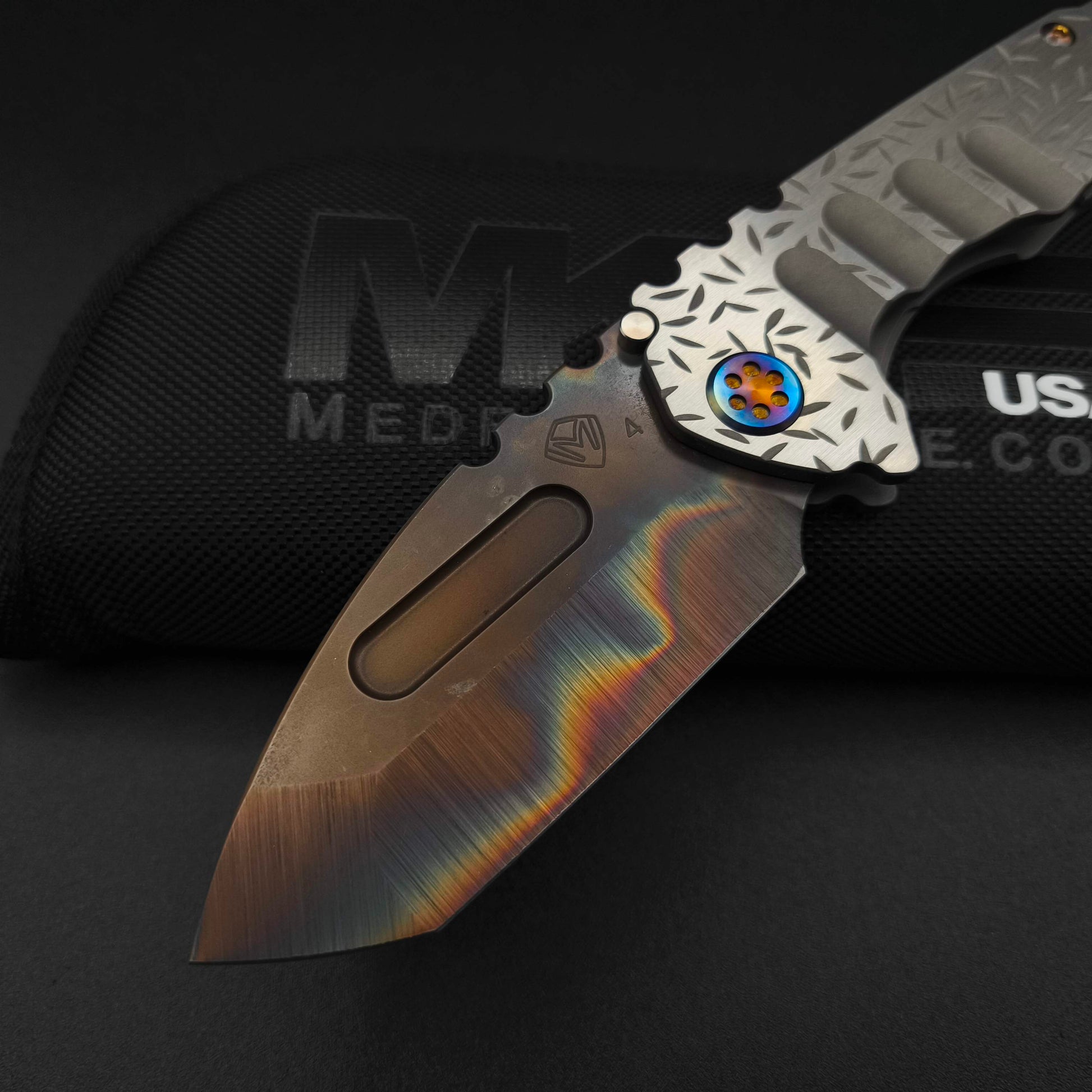 Medford Praetorian Genesis T, Vulcan Tanto Blade, Silver Jasmine Fields 3
