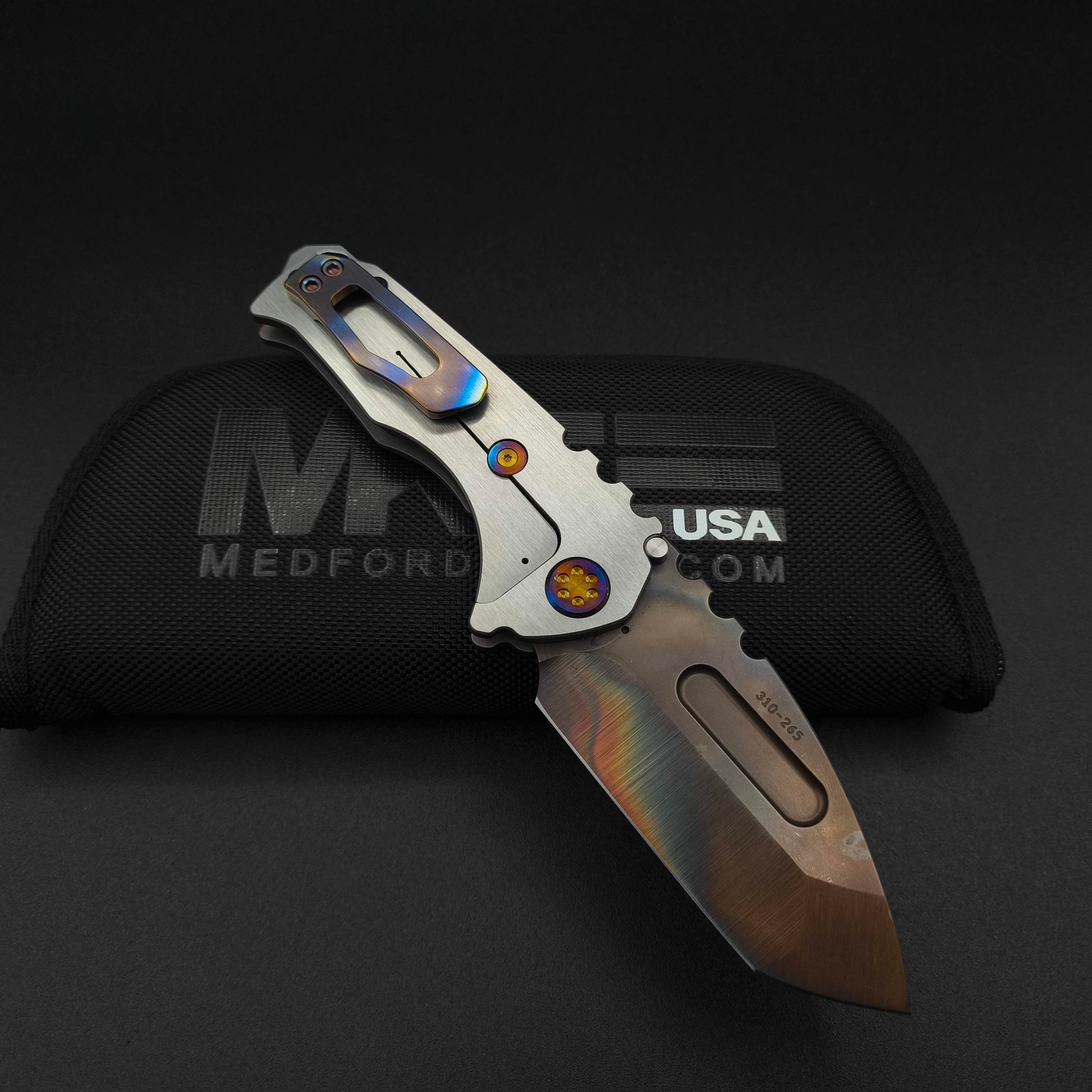 Medford Praetorian Genesis T, Vulcan Tanto Blade, Brushed Silver 2