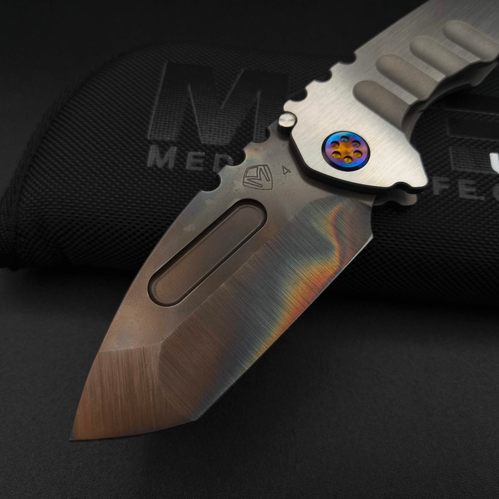 Medford Praetorian Genesis T, Vulcan Tanto Blade, Brushed Silver 3