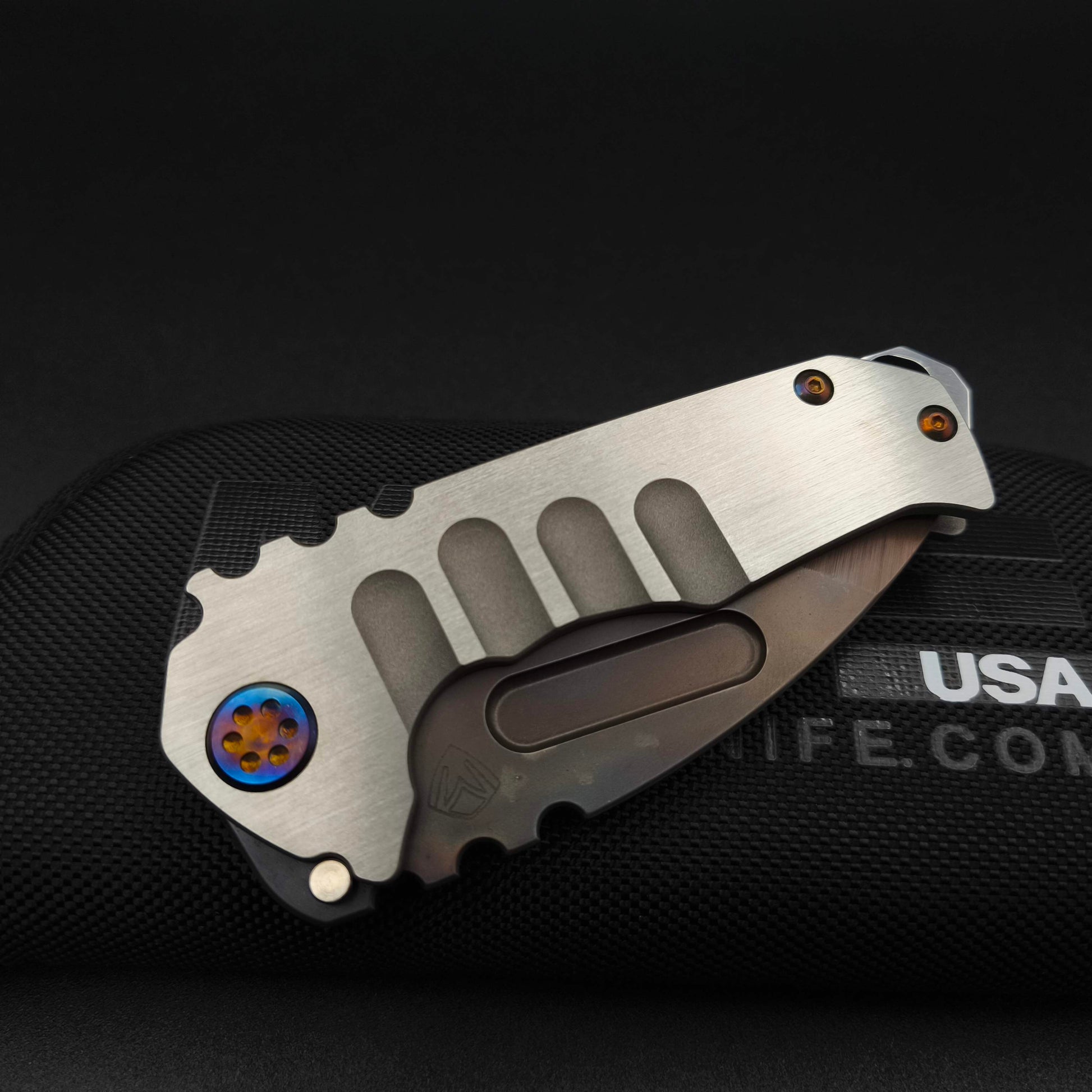 Medford Praetorian Genesis T, Vulcan Tanto Blade, Brushed Silver 4