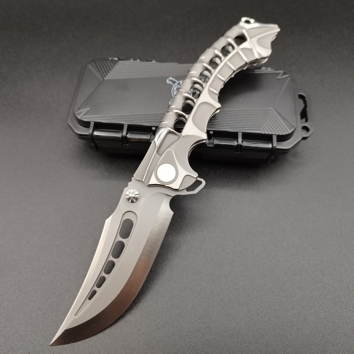 ADV Scavenger, Integral Titanium Handle, Blasted Combo, M390