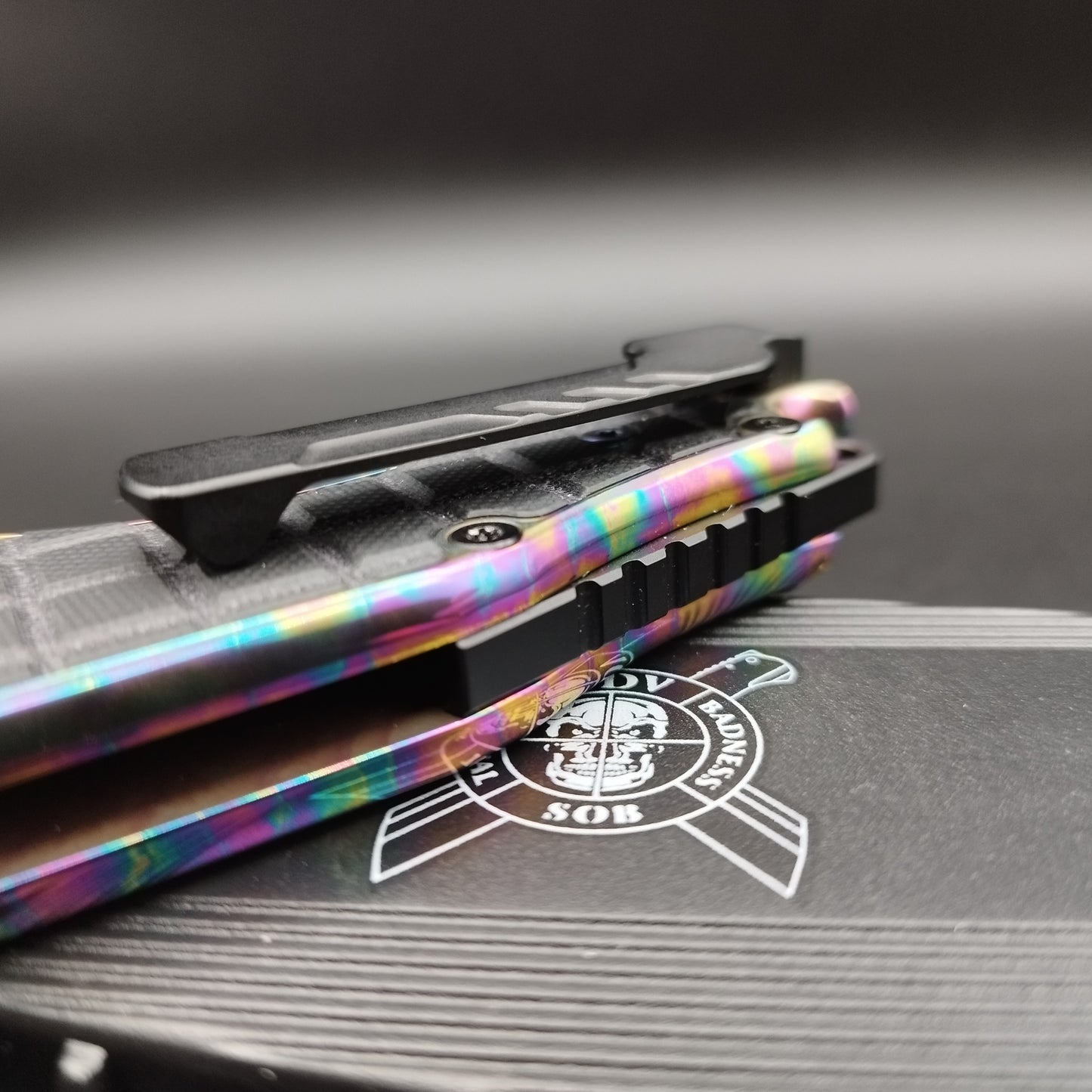 ADV Pitboss 2 Acid Rain Black G10 Frag CPM S35VN