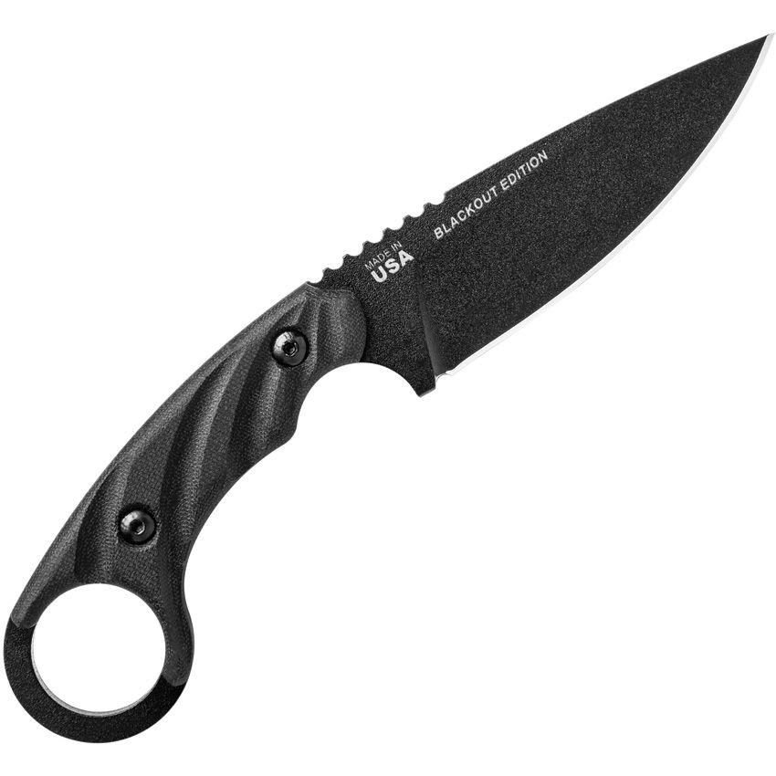 TOPS C.U.T. 4.0 Combat Utility Tool Blackout Edition CUT40A micarta, 1095 5
