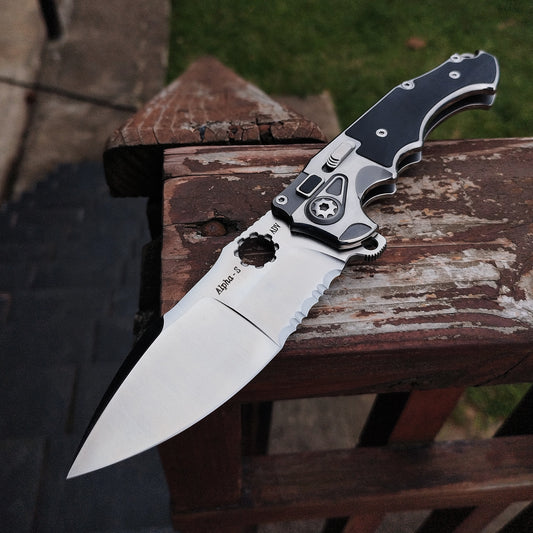 ADV Tctical Alpha-S Satin Black Titan Folder 1