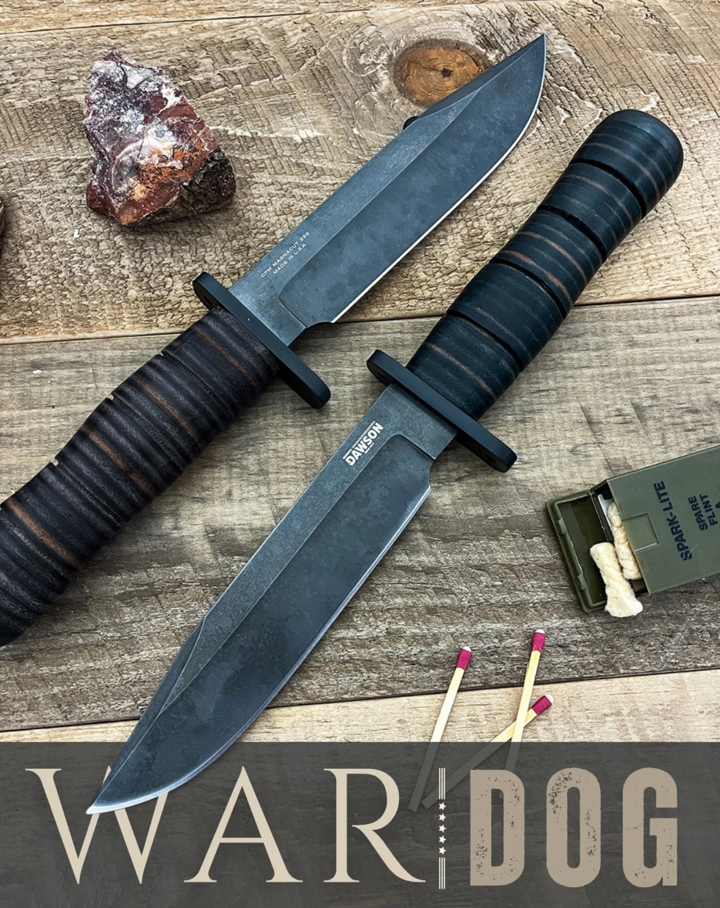 Dawson War Dog G2 Midnight Black Leather, Magnacut 1