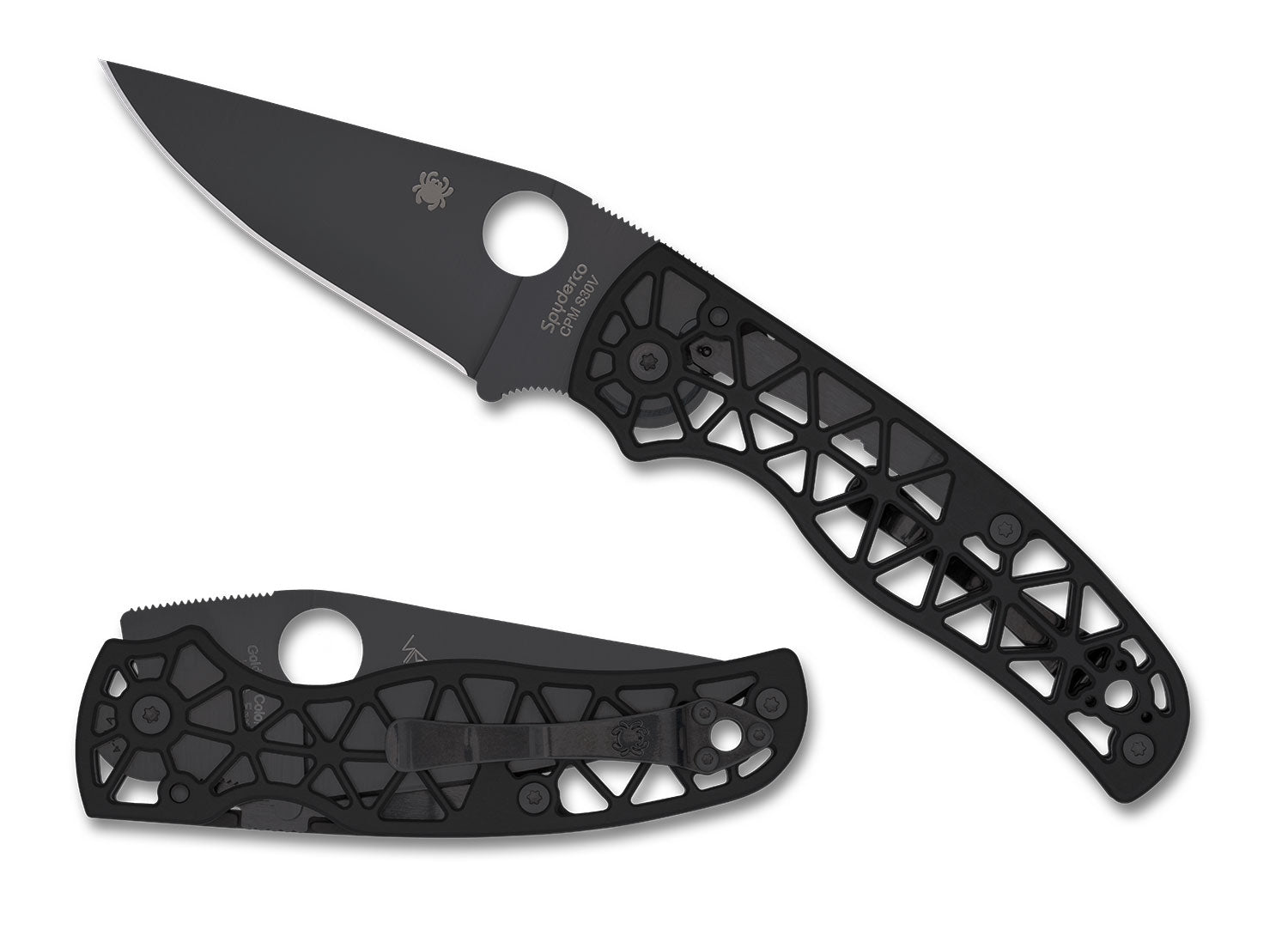 Spyderco C266BKALBKP Edgerati, Black, S30V, Plain