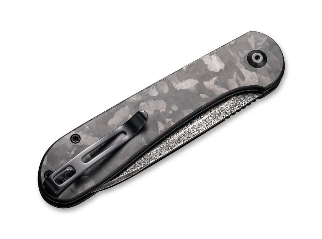 CIVIVI Knives - Button Lock Elementum Damascus CF EDC Taschenmesser 5