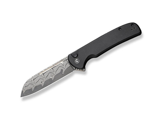 CIVIVI Knives - Chevalier II Aluminum Black Damascus 1