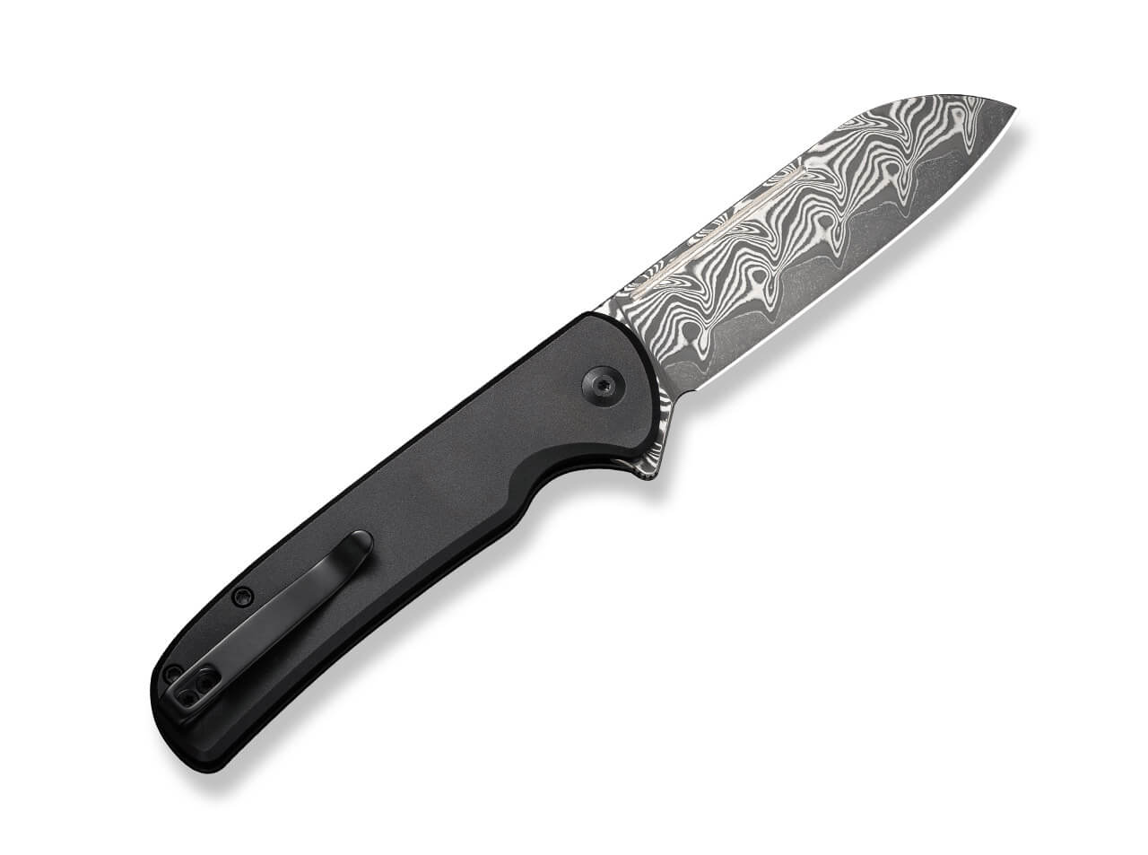 CIVIVI Knives - Chevalier II Aluminum Black Damascus 2