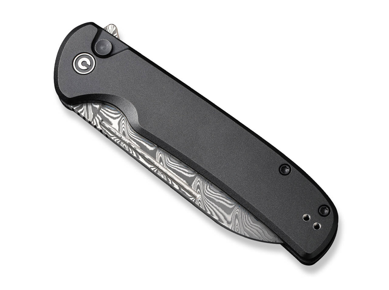 CIVIVI Knives - Chevalier II Aluminum Black Damascus 4