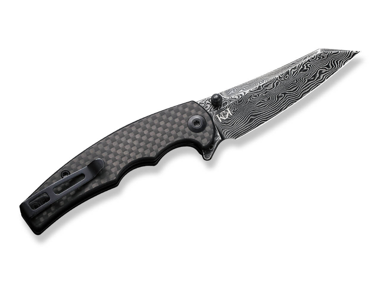 CIVIVI Knives - P87 Twill Carbon Damascus EDC Taschenmesser 2