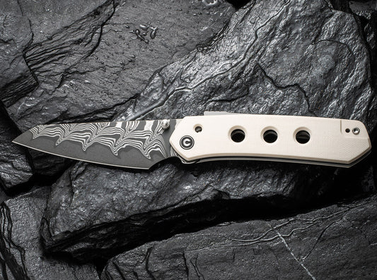 CIVIVI Knives - Vision FG G10 Ivory Damascus EDC Messer 1