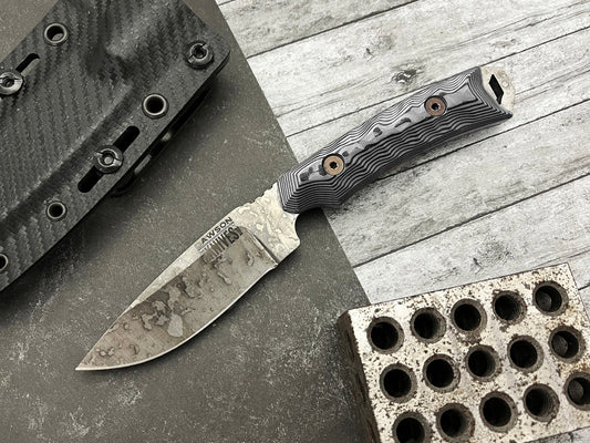 Dawson Knives Contractor White and Black G-10 Magnacut 1