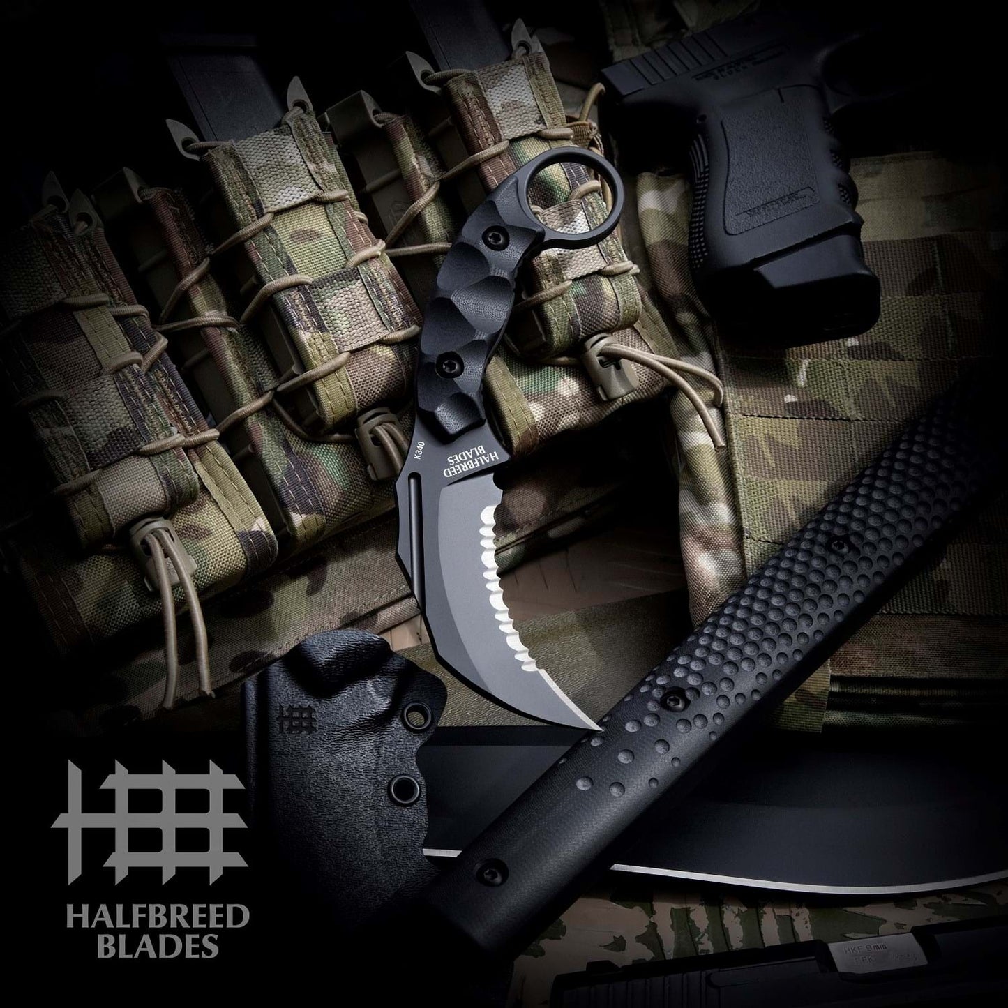 Halfbreed Blades CQB-02S Talon K340 1