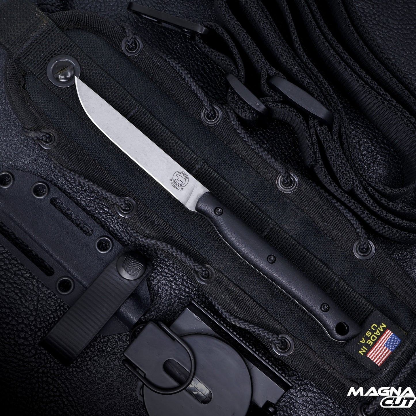White River Exodus 3, Black Micarta, Magnacut