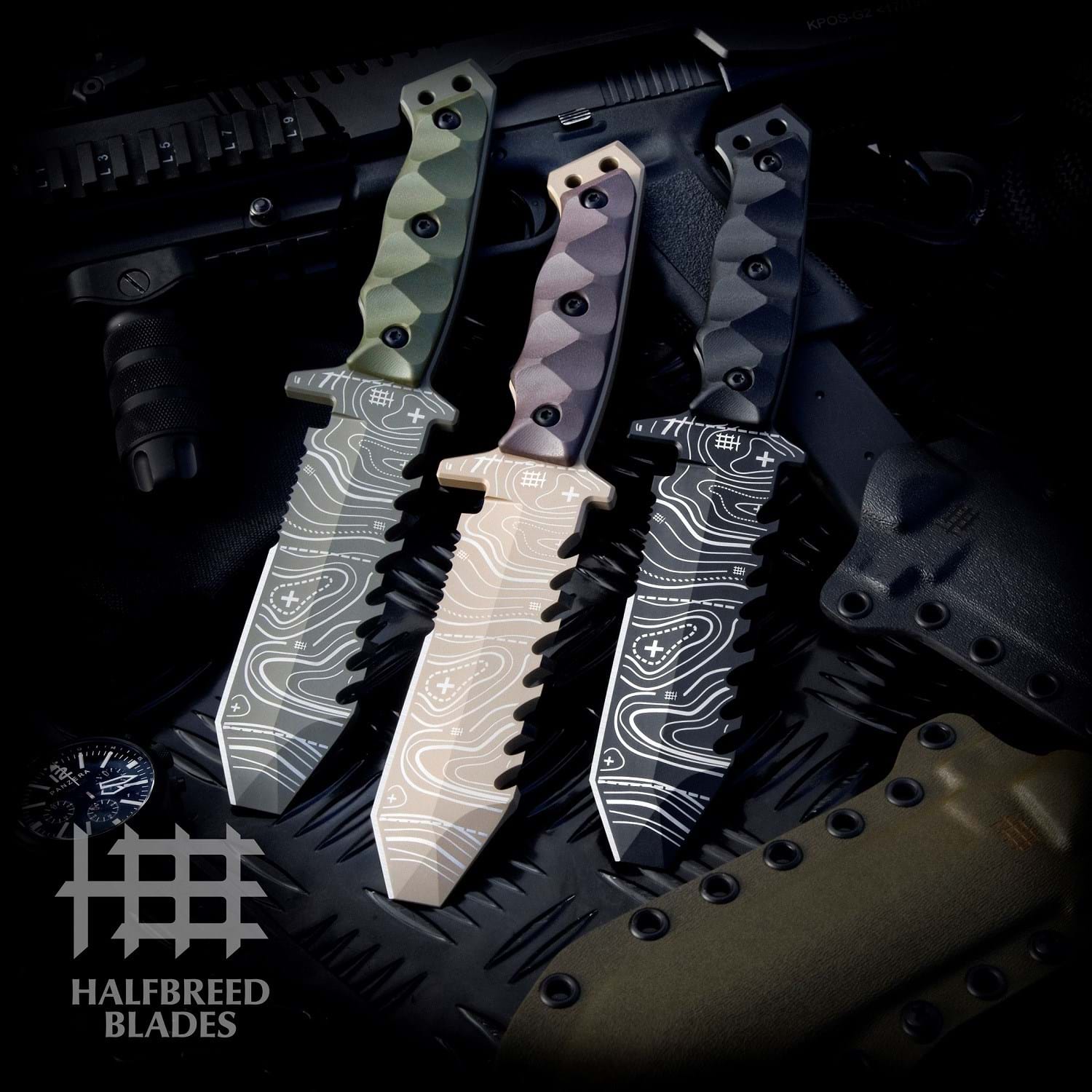 Halfbreed Blades ERK-01 TOPO OD Emergency Rescue Knife Ranger Green 5