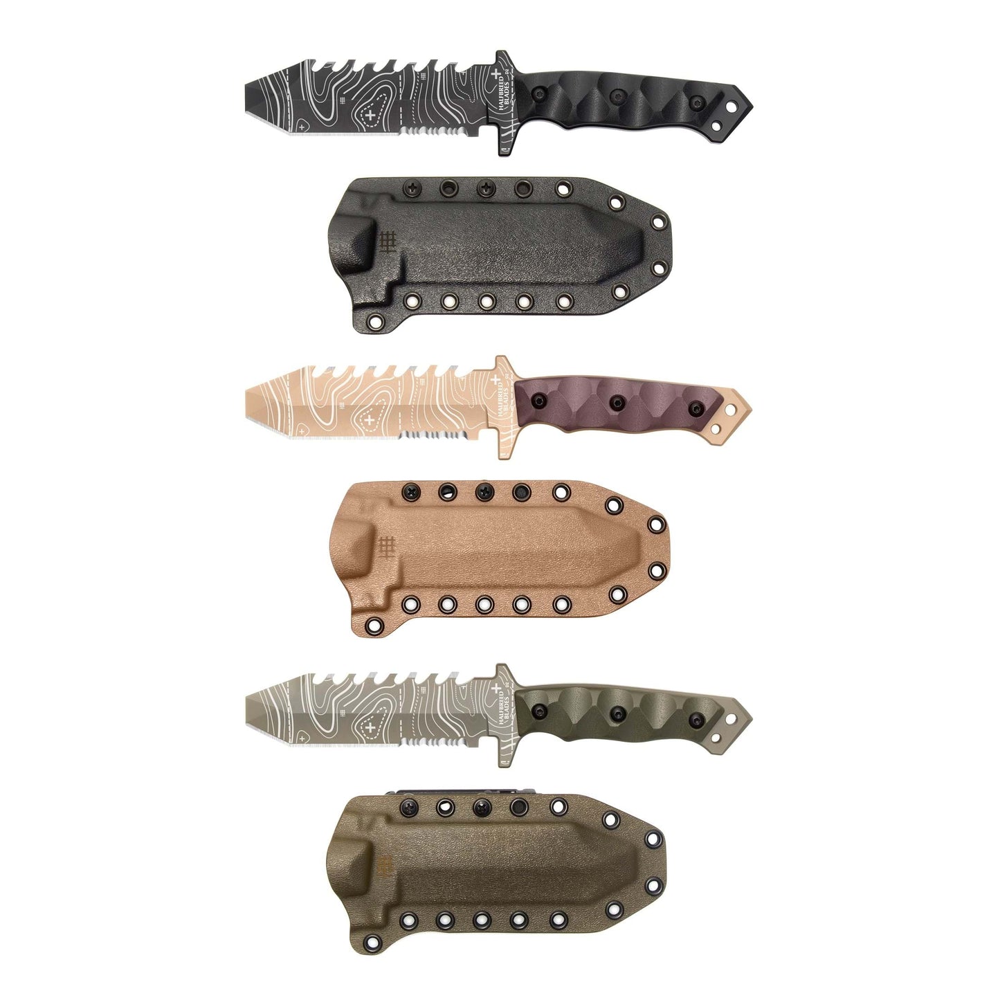 Halfbreed Blades ERK-01 TOPO OD Emergency Rescue Knife Ranger Green 3