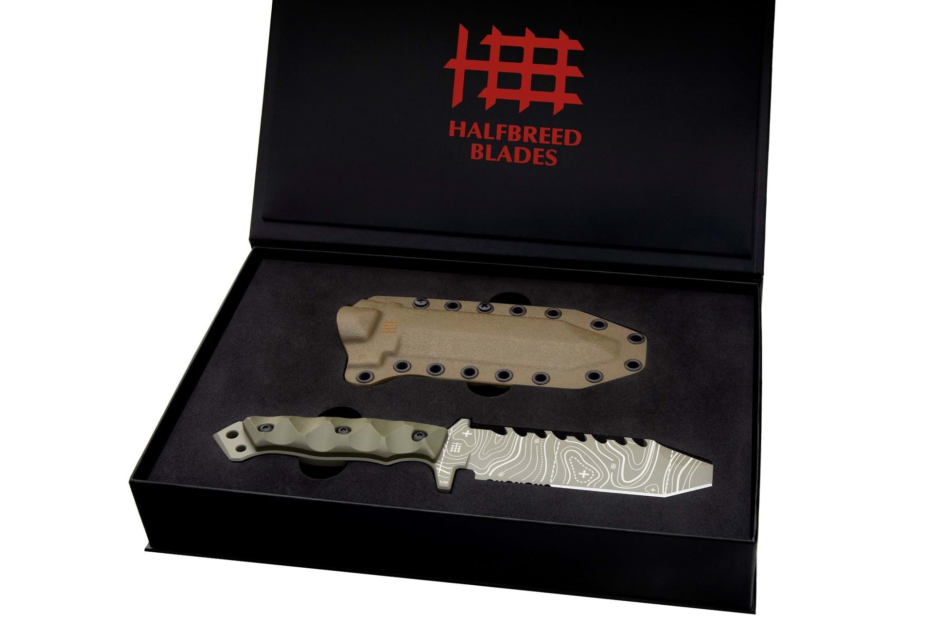 Halfbreed Blades ERK-01 TOPO OD Emergency Rescue Knife Ranger Green 4