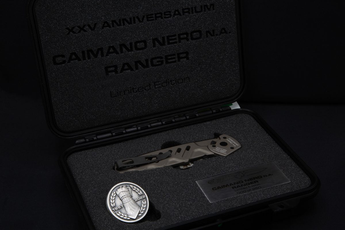 Extrema Ratio CAIMANO NERO N.A. RANGER XXV ANNIVERSARIUM LIMITED EDITION 7