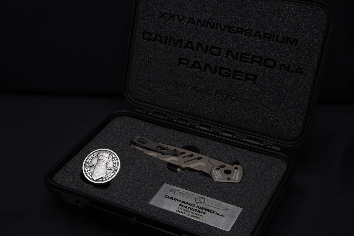 Extrema Ratio CAIMANO NERO N.A. RANGER XXV ANNIVERSARIUM LIMITED EDITION 9