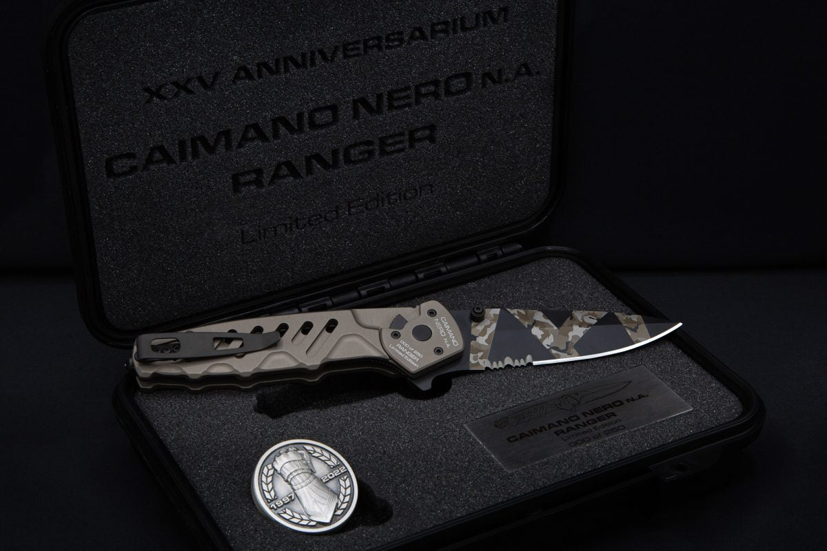 Extrema Ratio CAIMANO NERO N.A. RANGER XXV ANNIVERSARIUM LIMITED EDITION 2