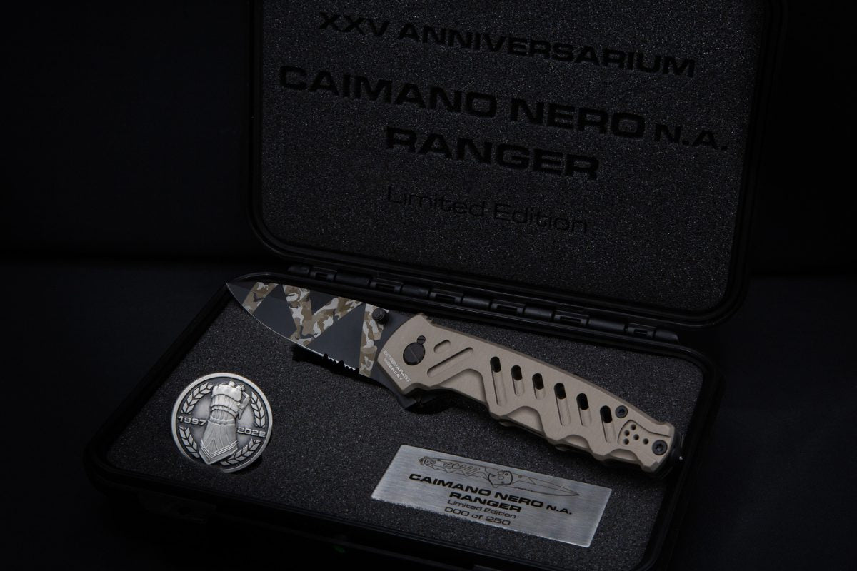 Extrema Ratio CAIMANO NERO N.A. RANGER XXV ANNIVERSARIUM LIMITED EDITION 8