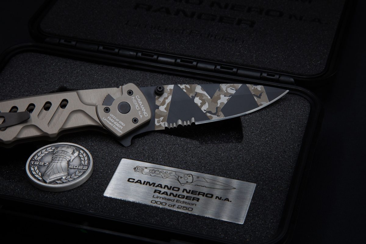 Extrema Ratio CAIMANO NERO N.A. RANGER XXV ANNIVERSARIUM LIMITED EDITION 10