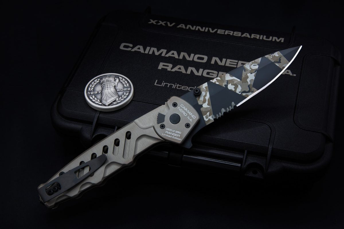 Extrema Ratio CAIMANO NERO N.A. RANGER XXV ANNIVERSARIUM LIMITED EDITION 1