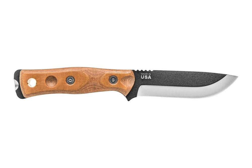 TOPS Fieldcraft BOB Hunter Rocky Mountain BROS-01 micarta, 1095, modified Scandi grind blade 3